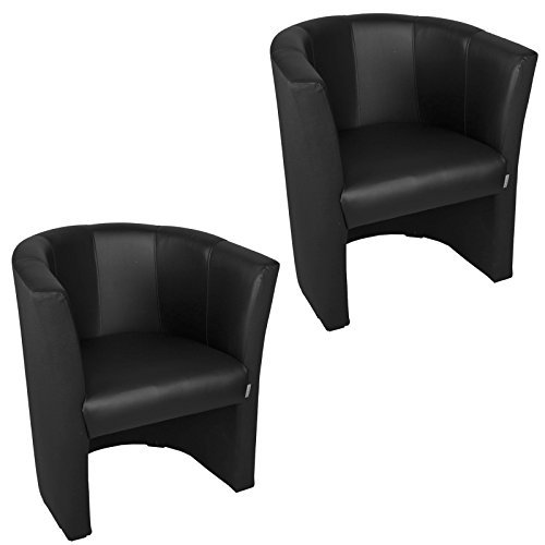 2x Clubsessel Loungesessel Cocktailsessel "LOUISIANA" W316 Doppelpack FORTISLINE