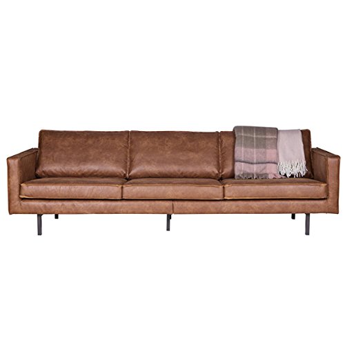 3 Sitzer Sofa RODEO Echtleder Leder Lounge Couch Garnitur braun