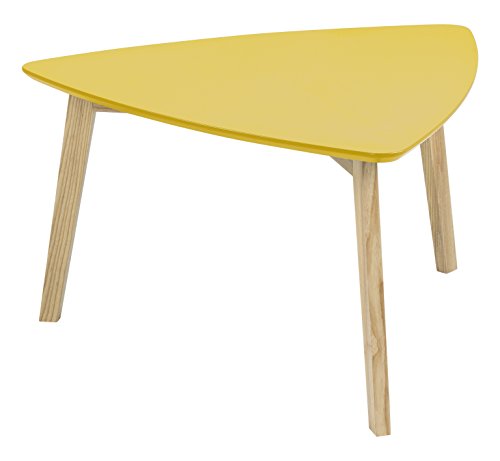 AC Design Furniture 60356 Couchtisch Mette, Tischplatte aus Holz, lackiert curry
