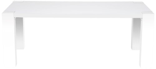 AC Design Furniture H000011857 Esstisch Aksel, 200 x 75 x 100 cm, weiß hochglanz