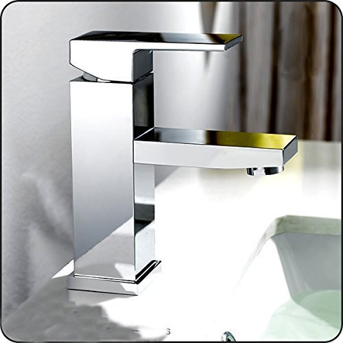 ALHAKIN Badezimmer / WC Armatur CE Messing verchromt heiß-kalt Wasserhahn Würfel Design / Kalt- und Warmwasserbetrieb / 10*15.9*4.8cm