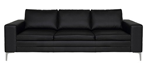 PKline Sofa 3-Sitzer in schwarz