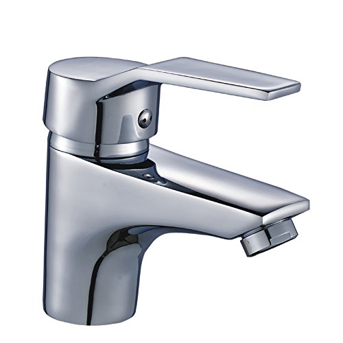 Auralum® Design Einhebel Wasserhahn Armatur Waschtischarmatur Einhandmischer für Badezimmer Waschbecken