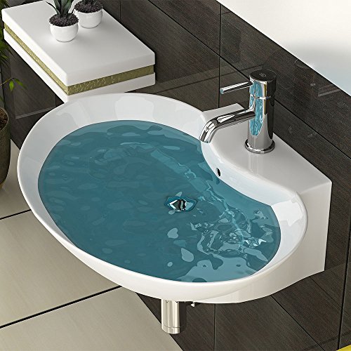 Badezimmer Hand Waschbecken Sanitärkeramik Zeitloses Waschbecken Keramikbecken Ovales Becken Waschbecken