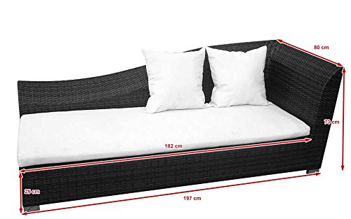 Baidani 10b00005.00002 Chaiselongue Diva, Lehne rechte Seite, Rattan, braun Baidani 10b00005.00002 Chaiselongue Diva, Lehne rechte Seite, Rattan, braun