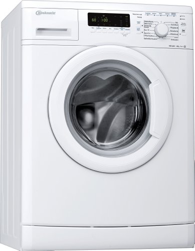 BauknechtWA PLUS 844 A+++ Waschmaschine / A+++ / Frontlader / 1400 UpM / 8 kg / Smart Select / Jeans Programm / Big window /unterbaufähig / Weiß