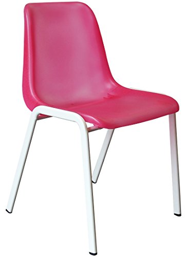 Designer Besucherstuhl Esszimmerstuhl Praxisstuhl Stühle weiss, pink, grün, blau, orange, lila (icy-pink (transparent pink))