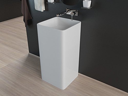 Design Stand Waschbecken Standsäule Säule Waschtisch Waschbecken ohne Hahnloch KBE4A