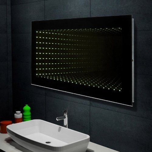 Design Wand Spiegel Badezimmerspiegel mit LED Beleuchtung Galactika