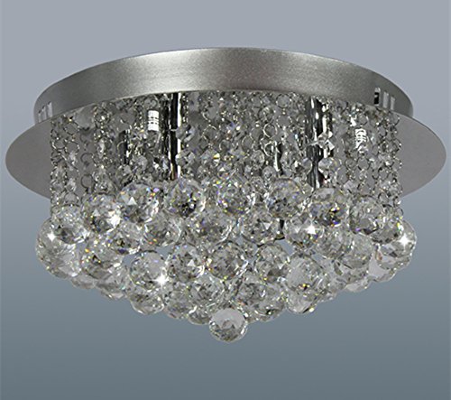 Dst Moderne Rund Klar Kristall Licht Deckenlampen Kronleuchter für Esszimmer Wohnzimmer Schlafzimmer Arbeitszimmer D35cm H20cm