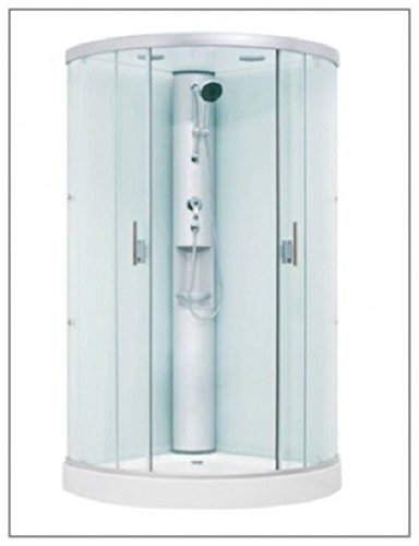 Aqualuxbad Duschkabine | Dampfdusche Dusche Rundumverglasung Sonderangebot aufbau ohne Silikon