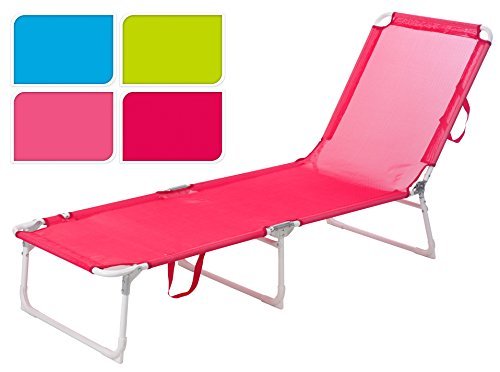 Gartenliege Strandliege Sonnenliege Relaxliege Liege Klappliege bunt Dreibeinliege /grün/türkis/rot/pink