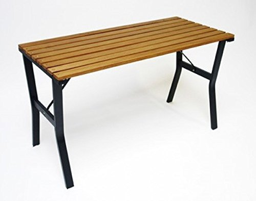 Gartentisch Modern 110 cm Holz/Metall