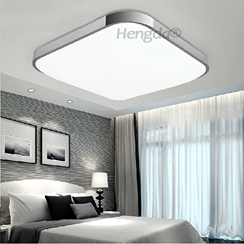 Hengda® 12W 15W 18W 36W 48W LED Deckenleuchte Modern Deckenlampe 6000K-6500K Weiß Flur Wohnzimmer Lampe Schlafzimmer 85V-265V Energiespar (18W)