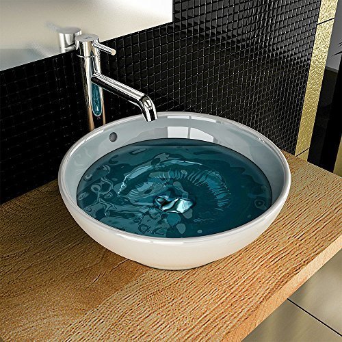 Keramikbecken Waschschale Aufsatzbecken Sanitärkeramik Aufsatzschale Aufsatzschale Zeitloses Design Badezimmer Einrichtung