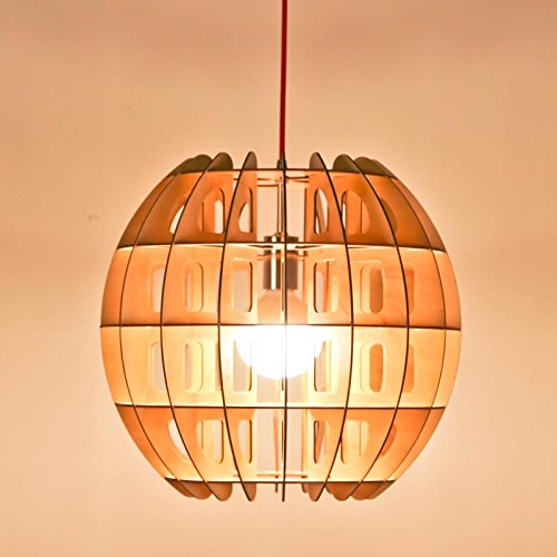 Ling@ Kreative Einfachen Massivholz Moderne LED Kronleuchter-Lampe für Wohnzimmer Kinderzimmer Schlafzimmer Esszimmer
