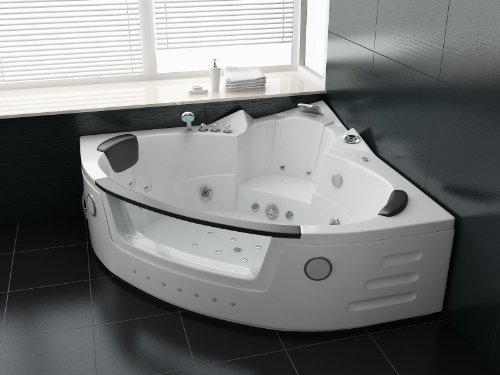 Luxus Whirlpool Badewanne 152x152 mit Vollausstattung (Massage)