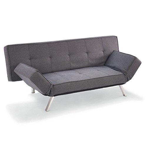 miaVILLA Schlafsofa New York - 2-Sitzer Sofa - Schlafcouch - ca. 180 x 91 x 78 cm - Braun