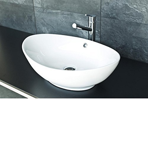 Ovales Design Keramik Aufsatz Waschbecken / Waschschale Modell 46