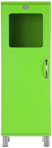 Tenzo 5111-021 Malibu - Designer Halbvitrine 143 x 50 x 41 cm, MDF lackiert, grün