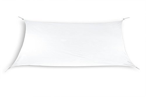 hanSe® Marken Sonnensegel Sonnenschutz Segel Rechteck 3x4 m Weiß