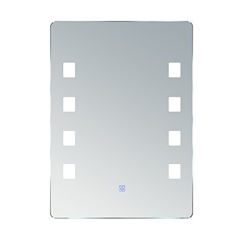 Homcom® Lichtspiegel LED Spiegel Badspiegel Badezimmerspiegel Wandspiegel (Modell2/50 x 70 x 4cm)
