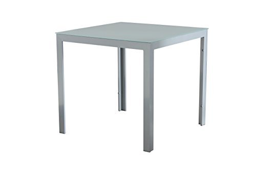 Gartentisch Balkontisch Tisch Esstisch Aluminium Glastisch GM5-Tisch 80x80MG