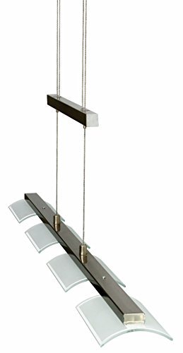 Trango® Design LED Pendelleuchte, Esstischleuchte höhenverstellbar - Edelstahl-Look (Edelstahl-Look-TG2013-042EP) Trango® Design LED Pendelleuchte, Esstischleuchte höhenverstellbar - Edelstahl-Look (Edelstahl-Look-TG2013-042EP)