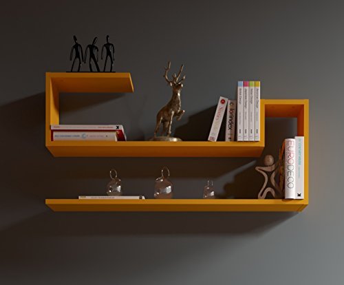Homidea AIRY Wandregal - Bücherregal - Dekoregal - Hängeregal für Wohnzimmer in modernem Design