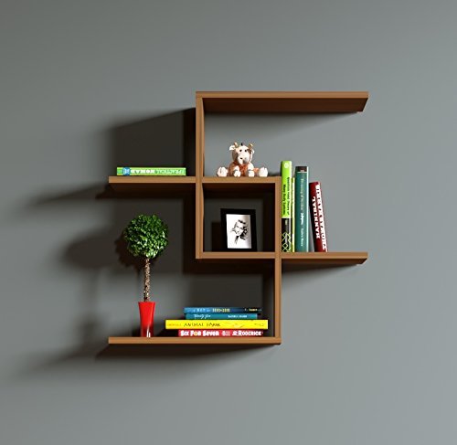 Homidea CHAIN Wandregal - Bücherregal - Hängeregal - Dekoregal für Wohnzimmer in modernem Design