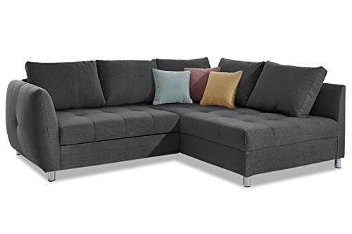 Sofa Couch Nova Via Ecksofa XL Sakai - Grau