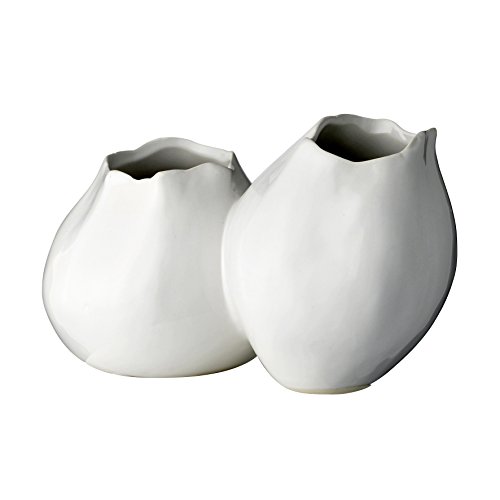 Bloomingville Vase Duo, weiß, 21x12xH13cm
