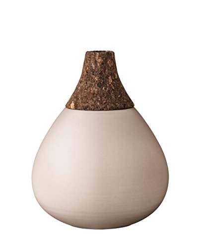 Bloomingville Vase (H: 22,5 cm): Kork/Keramik (Nougat Beige/Braun)