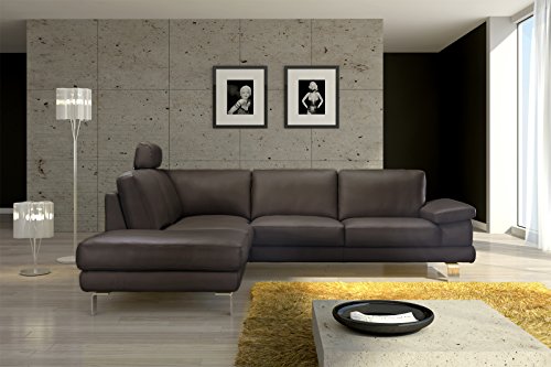 SAM® Design Ecksofa Mezzo in braun Sofa 220 x 270 cm pflegeleicht modern, Kopfstütze kann optional angebracht werden
