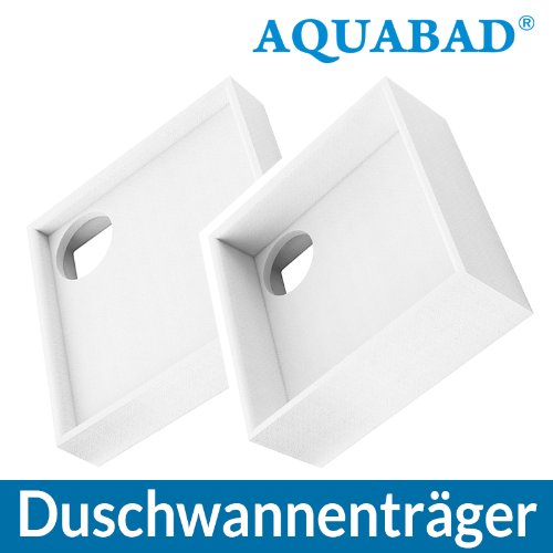 AQUABAD® Universal Duschwannenträger Styroporträger Wannenträger Duschwanne Quadratisch 90 x 90 x 14 cm