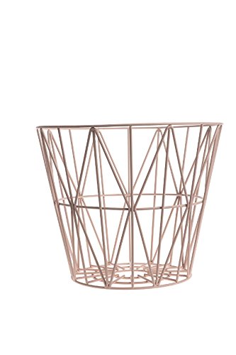 ferm LIVING - Wire Basket Korb - rosa - S - Design - Beistelltisch - Couchtisch - Sofatisch