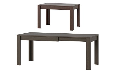 MPS praktisch Tisch SYRIUS 120-190 x 80 x 76 cm (L x B x H) für Esszimmer, 4-8 Personen Esstisch mit ausziehbarer Tischplatte auf 190 cm, Ausziehbar Küchentisch, Esszimmertisch, Ausziehtisch