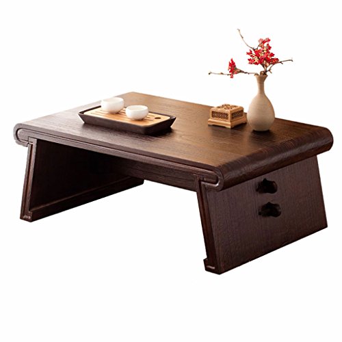 Massivholz Couchtisch Japanische rechteckige Couchtisch Retro-Erker Tisch Tatami Tisch Zen Schreibtisch Antike Teetisch Niedrigen Tisch Abnehmbar