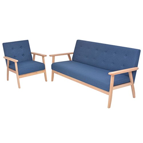 vidaXL 3-Sitzer Sofa Stoff Polstersofa Loungesofa Couch mehrere Auswahl