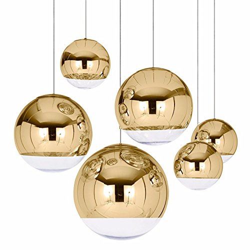 Nordic Pendelleuchten Globe Glas Pendelleuchte Chrom spiegel Kugel Hängeleuchte moderne Home Beleuchtung Küche Lampen