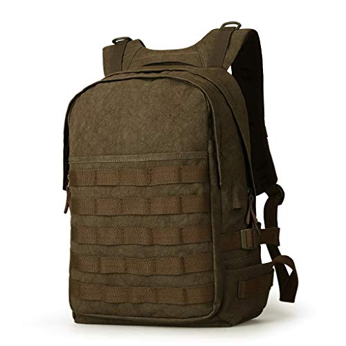 CXQ Mode-Trend Retro Männer Rucksack Leinwand Rucksack Student Bag Casual Computer Rucksack Reisetasche (Color : Green)