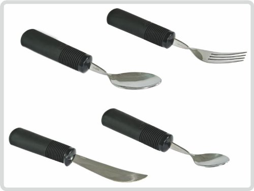 Good Grips, 4tlg. Besteck-Set - Messer, Gabel, Esslöffel und Teelöffel