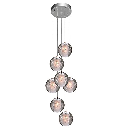 KJLARS Pendelleuchte LED Moderne Pendellampe Kristall Hängeleuchte Höheverstellbar Kronleuchter geeignet für Wohzimmer Esstisch, Treppe, Schlafzimmer Deckenleuchte Hängelampe
