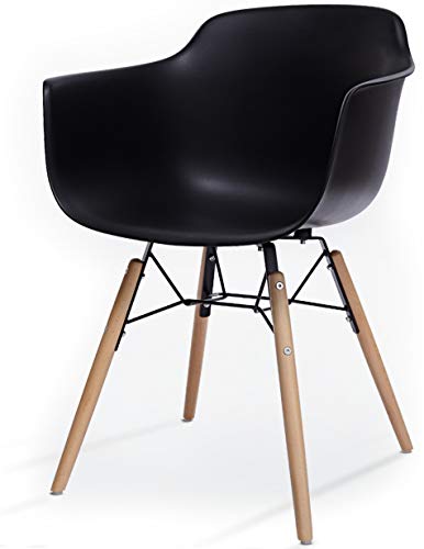 LTD Edition Living Flex Esszimmerstuhl massiv Holtz PP (Schwarz) Retro Design Stuhl