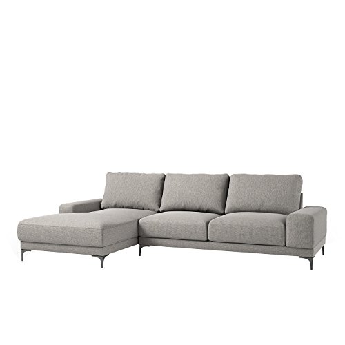 Mirjan24  Ecksofa Cadori Eckcouch Sofa Couch Hochelastischer Schaumstoff, Metall Füße, Sofagarnitur Couchgarnitur Lounge Polsterecke vom Hersteller (Eliot 12, Seite: Links)