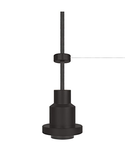 Osram Vintage Edition 1906 Pendulum, schwarz, E27 - Fassung, Deckenleuchte, flexibles Zugseilsystem, P20, Gehäuse aus Aluminium