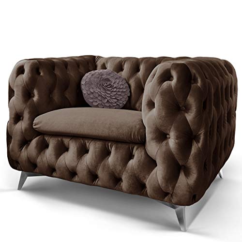 Chesterfield Sofa Couch Stoff Samt 3 Sitzer 2 Sitzer Sessel 1 Sitzer Designer Möbel Emma