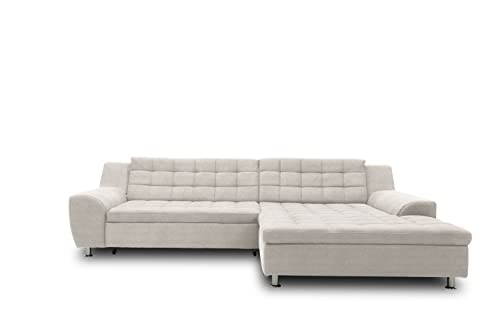 DOMO. collection Ecksofa Merida, Sofa mit Schlaffunktion in L-Form, Eckcouch, Polsterecke, Schlafsofa 304 x 200 x 84 cm (BxTxH), beige