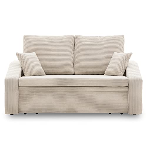 Sofa Dorma mit schlaffunktion, einfacher Aufbau, modernes Design, polstermöbel. Schlafcouch zum Wohnzimmer. Widerstandsfähiges, Minimalistisches Design (POSO 100)