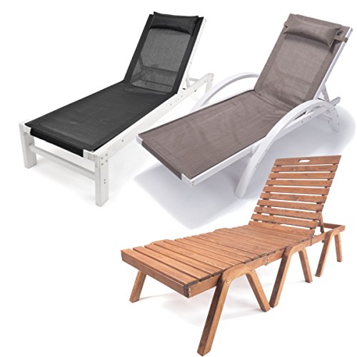 Ampel 24 Relax Liegestuhl & Gartenstuhl mit Liegefunktion, wetterfeste Gartenmöbel, Holzmöbel aus vorbehandeltem Holz